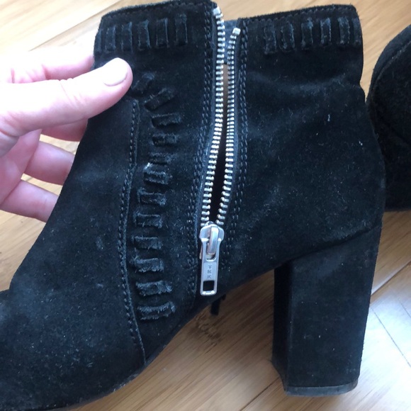 H&M black fringe suede booties - Picture 2 of 5
